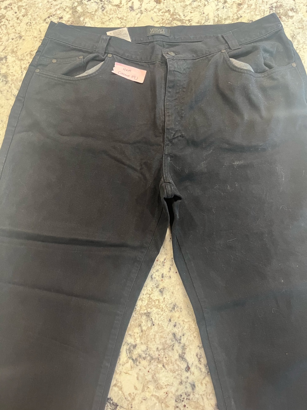 Versace Black Men's Chinos - Sleek Everyday Trousers
